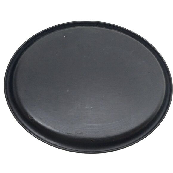 Vintage Metal Toleware Tray Fruit & Leaf Design Black Gold Mid-Century Pineapple - Picture 4 of 6